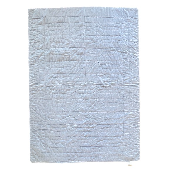 Pottery Barn Kids Toddler/Crib Quilt in Madras Plaid with Wide Red Border - Picture 2 of 4